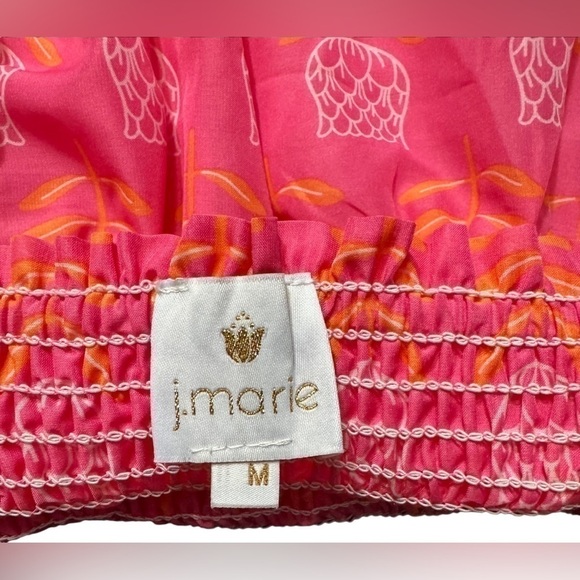 J. MARIE Women's Maeve Skort Medium Pink, Orange, & White Novelty Flower Print - Picture 16 of 16